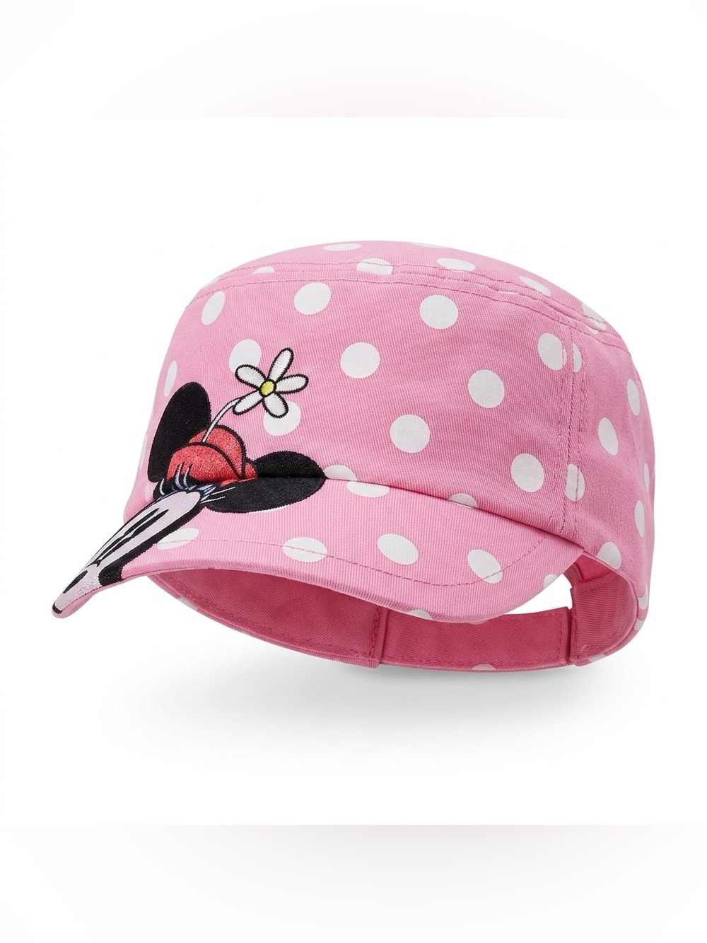 Disney Parks Minnie Mouse Pink White Polka Dot Youth Hat Adjustable